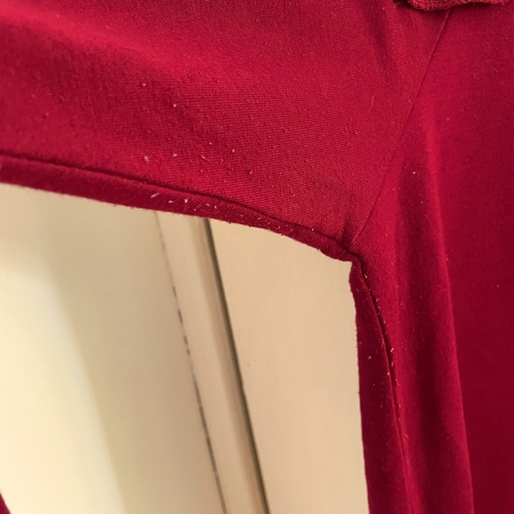 Liz Claiborne Maroon Ruffle Top - Picture 9 of 9